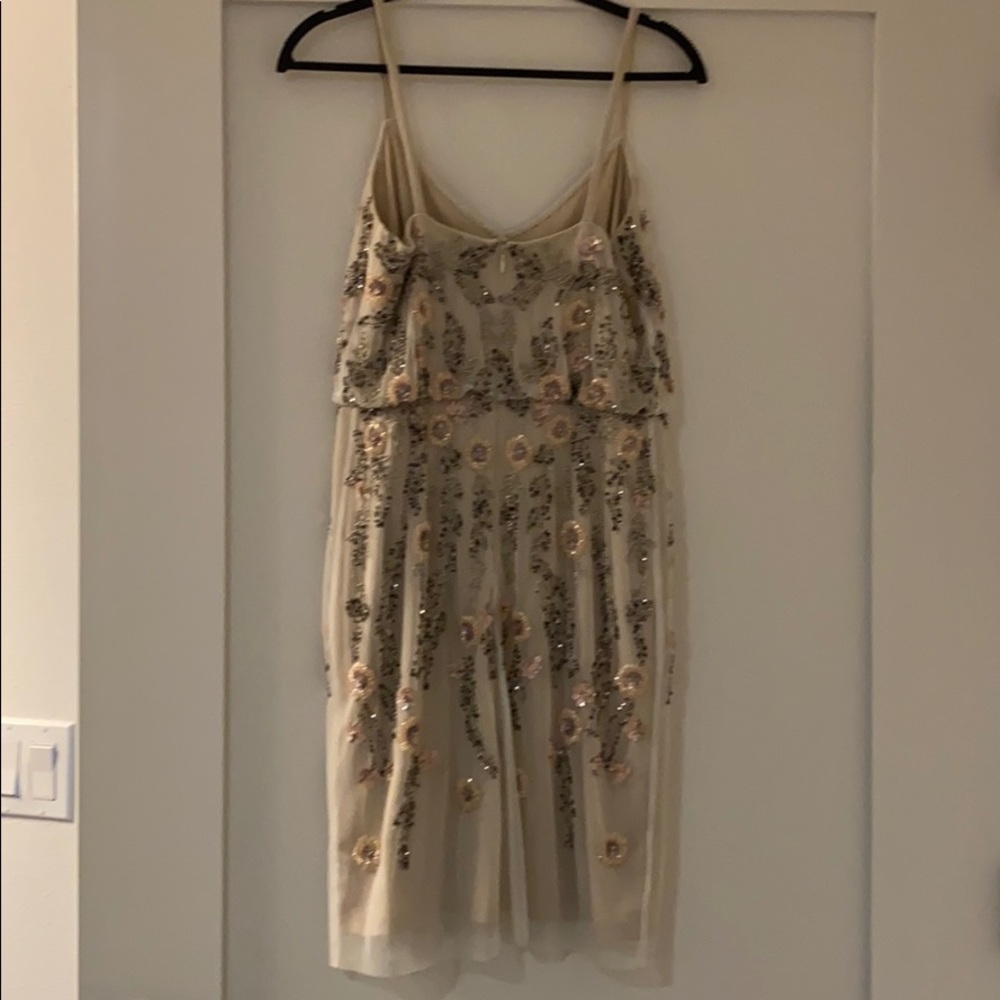 Adrianna Pappel Floral Beaded Cocktail Dress - Picture 3 of 3